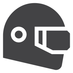 Flache Ikone des Rennhelms PNG-Design Transparent PNG