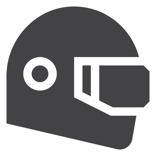 Ícone plano de capacete de corrida Desenho PNG