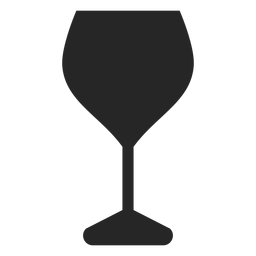 Ícones lisos do restaurante do copo de vinho tinto Desenho PNG