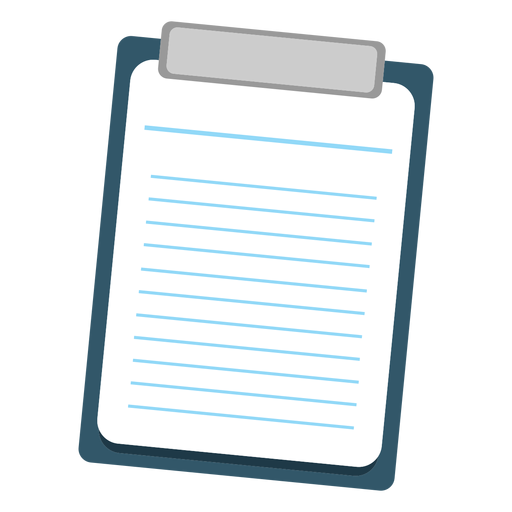 Sheet on clipboard icon