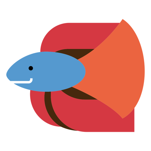 Siamese fighting fish illustration PNG Design