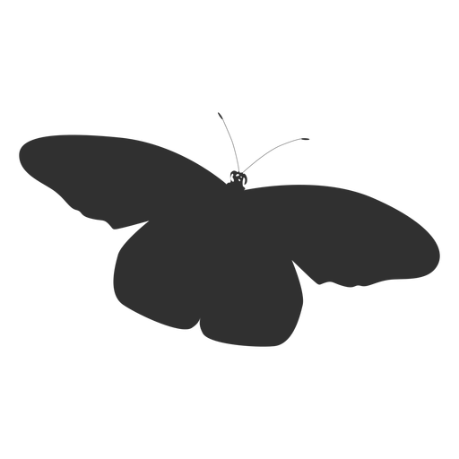 Silhueta de voar de borboleta simples Desenho PNG