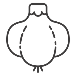 Ícone de golpe de alho simples Desenho PNG Transparent PNG