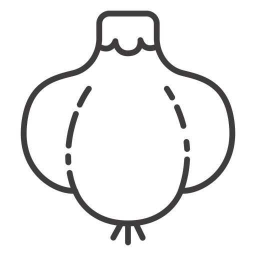 Einfaches Knoblauchstrichsymbol PNG-Design