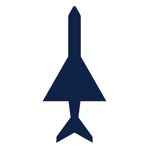 Simple plane top view silhouette PNG Design