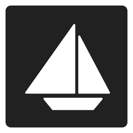 Download Simple sailboat square icon - Transparent PNG & SVG vector ...