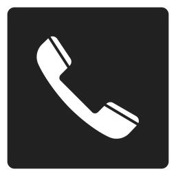 Icono cuadrado de teléfono simple