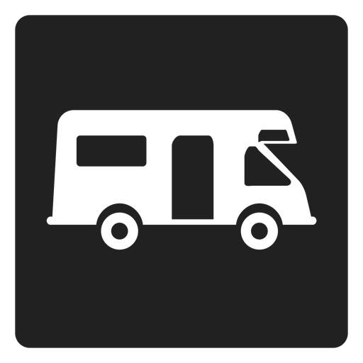 Simple trailer square icon