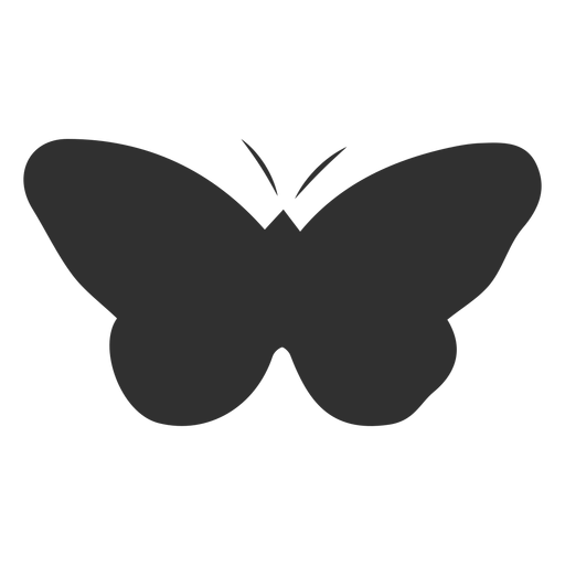 Simplistic Schmetterlingsinsektschattenbild PNG-Design