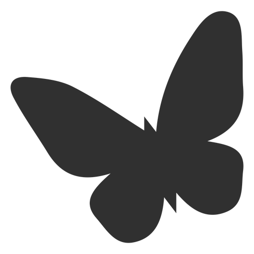Simplistic Schmetterlingsschattenbild PNG-Design