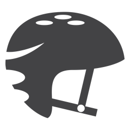 Icono plano de casco de skate Diseño PNG
