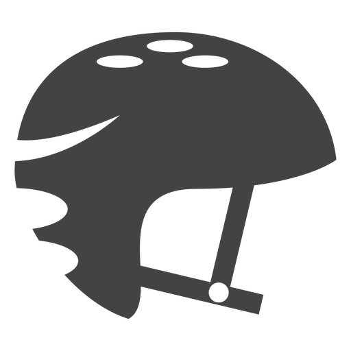 Icono plano de casco de skate Diseño PNG