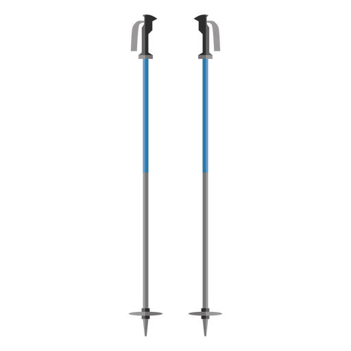 Icono de bastones de esquí Diseño PNG