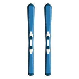 Skis top view icon PNG Design