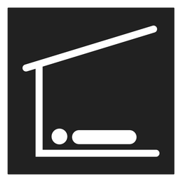 Sleeping at home square icon Sleeping at home square icon
