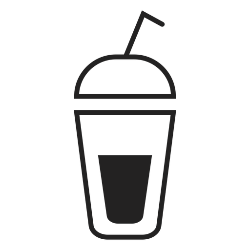 Ícone plano de copo de smoothie Desenho PNG