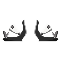 Snowboard bindings icon PNG Design