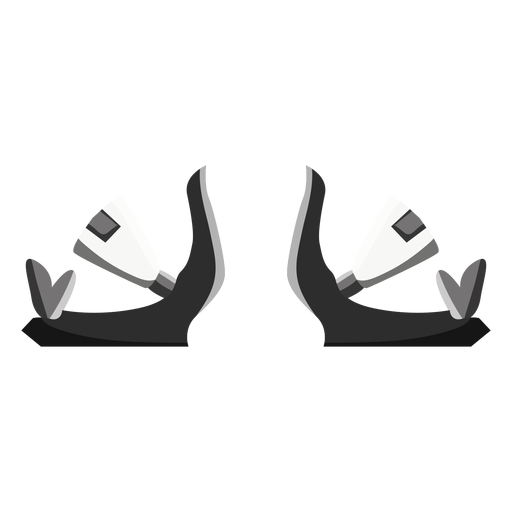 Snowboard bindings icon PNG Design