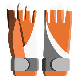 Snowboard gloves icon PNG Design