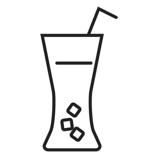 Soft drink glass icon