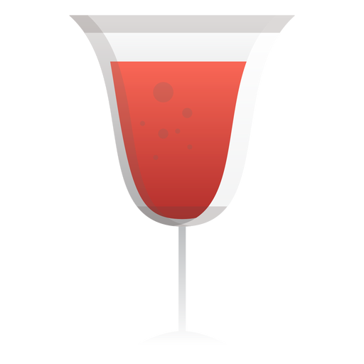 Icono de copa de vino tinto espumoso Diseño PNG