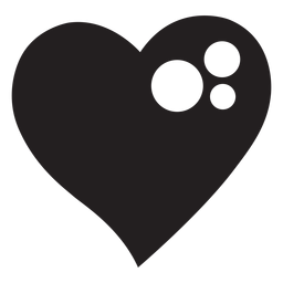 Download Simple heart silhouette - Transparent PNG & SVG vector