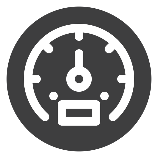 Icono de medidor de velocidad Diseño PNG
