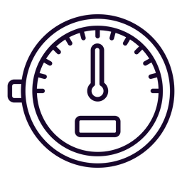 Ícone de curso do medidor de velocidade Desenho PNG