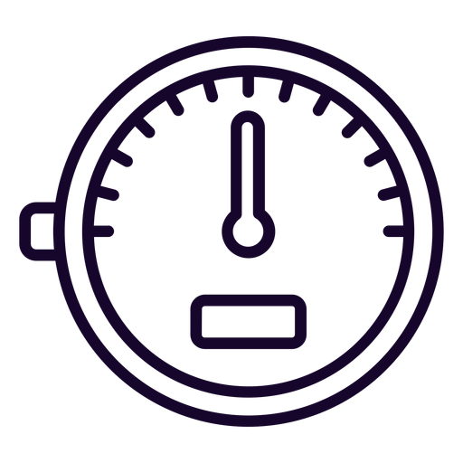 Icono de trazo del medidor de velocidad Diseño PNG