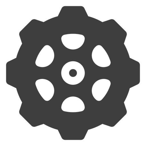 Kettenrad Zahnrad Symbol PNG-Design