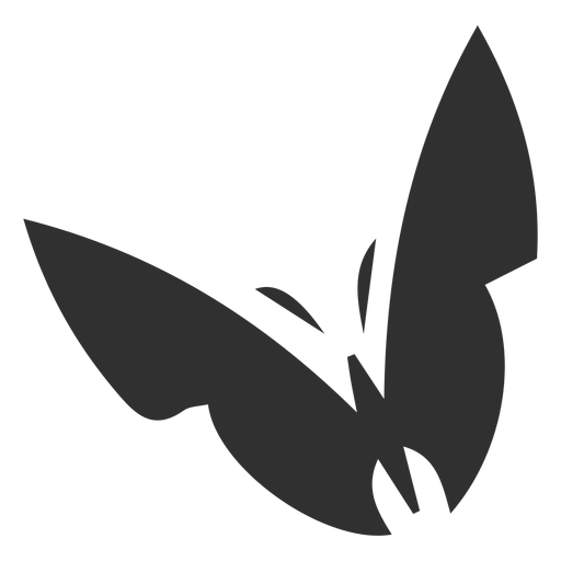 Stilisierte Schmetterlingsschattenbild PNG-Design