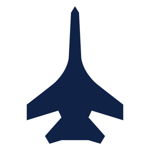 Long airplane top view silhouette PNG Design