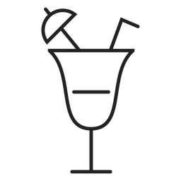Ícone de coquetel de verão Desenho PNG