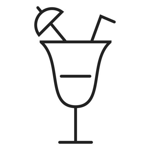 Summer cocktail icon PNG Design