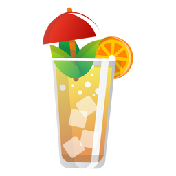 Summer orangeade icon Summer orangeade icon
