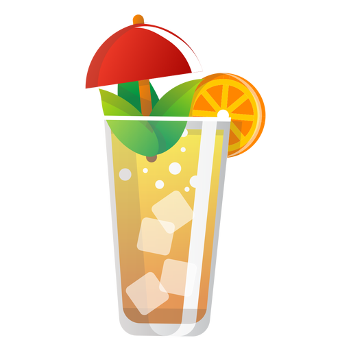 Icono de naranjada de verano