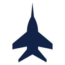 Airplane top view blue silhouette PNG Design Transparent PNG
