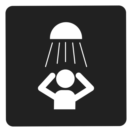 Ein Duschquadrat-Symbol nehmen PNG-Design