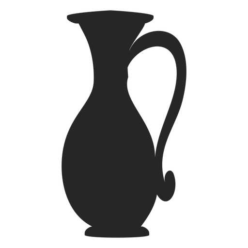 Ícone plano de jarro alto Desenho PNG