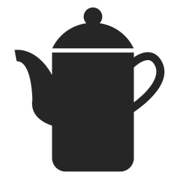 Tall teapot flat icon PNG Design