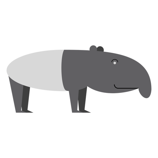 Ilustraci?n de tapir Diseño PNG