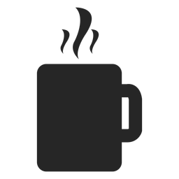Icono plano de taza de té Diseño PNG