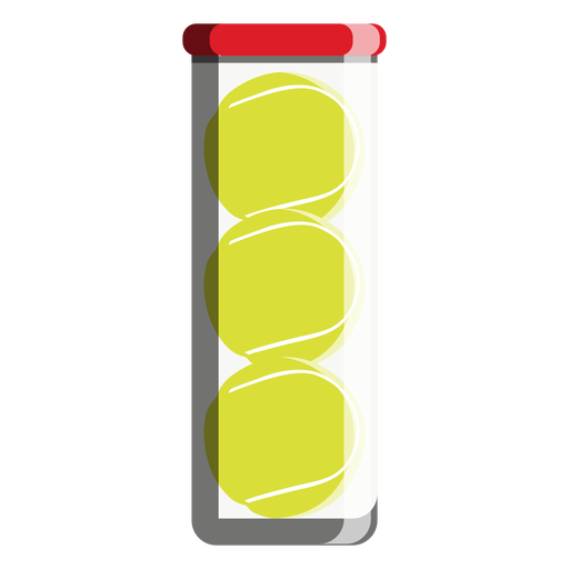 Ícone de tubo de bola de tênis Desenho PNG