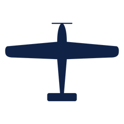 Texan airplane top view silhouette PNG Design
