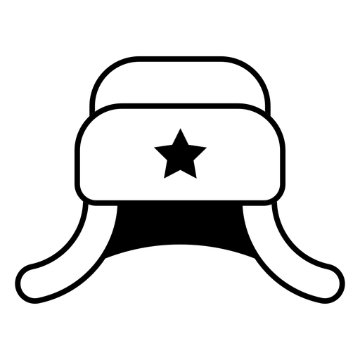 Ushanka hat icon PNG Design