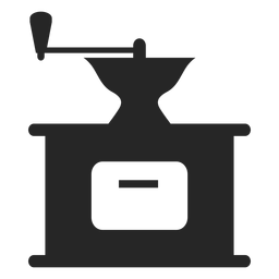Icono plano de molinillo de café vintage Diseño PNG
