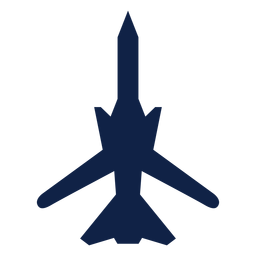 Warplane top view silhouette PNG Design Transparent PNG