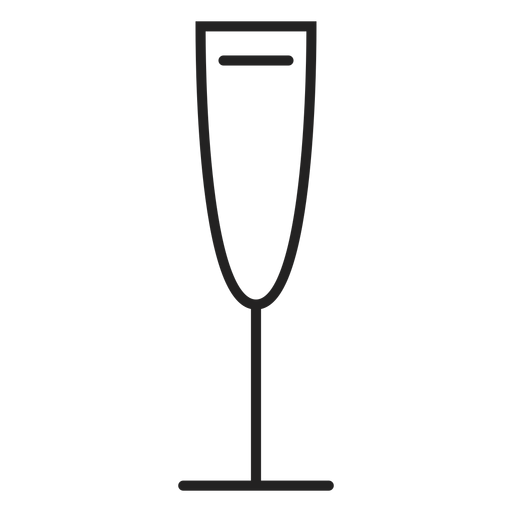 Icono de copa de vino blanco Diseño PNG