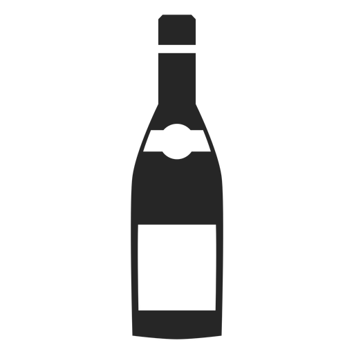 ?cone plano de garrafa de vinho Desenho PNG