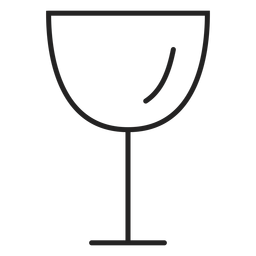 Icono de copa de vino icono de bebida Icono de copa de vino icono de bebida